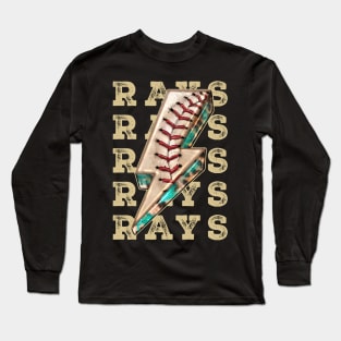 Aesthetic Design Rays Gifts Vintage Styles Baseball Long Sleeve T-Shirt